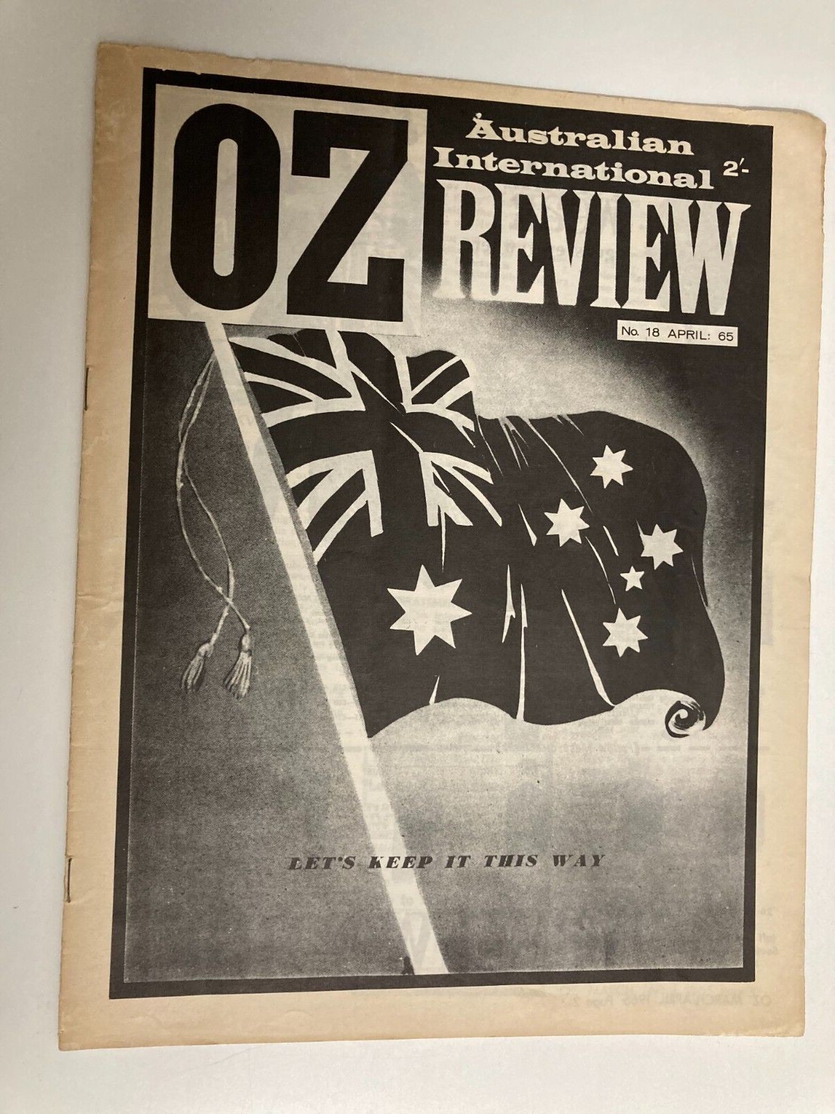 RARE Vintage OZ Magazine (Australia) issue No. 18 April 1965
