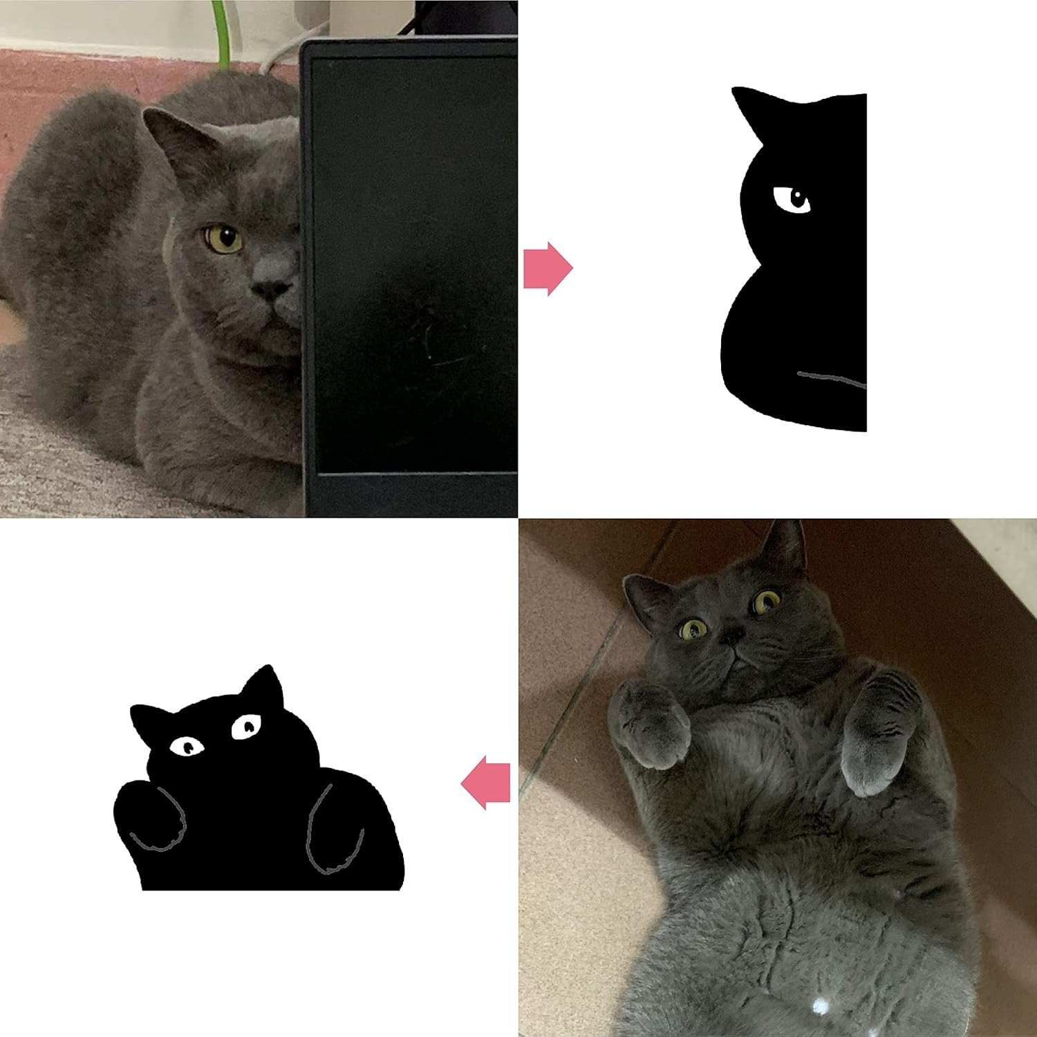 Kawaii Cat Magnetic Page Markers – 6 Hypoallergenic Bookmarks for Easy Use