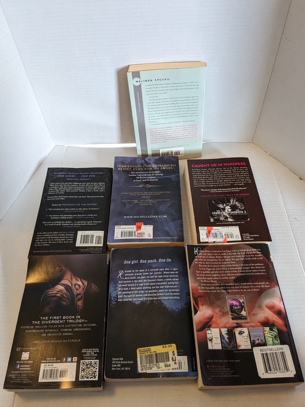 Lot Of 7 Paperback Books With Various Authors