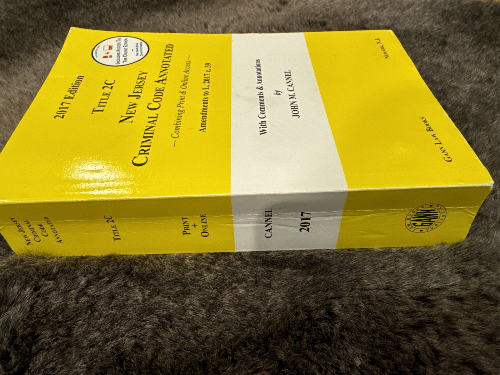 New Jersey Criminal Code Annotated 2017