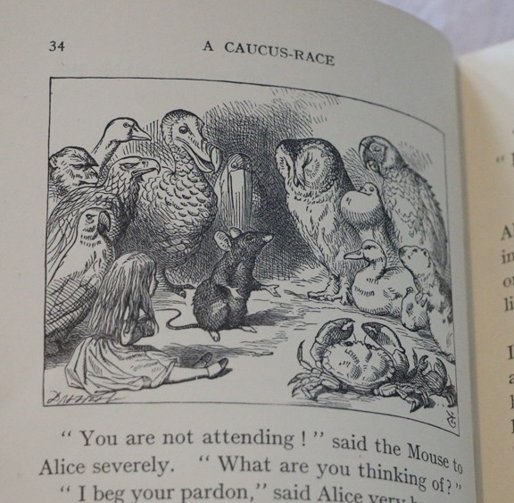 Vintage Alice&rsquo;s Adventures in Wonderland, Illustrated by John Tenniel, 1953