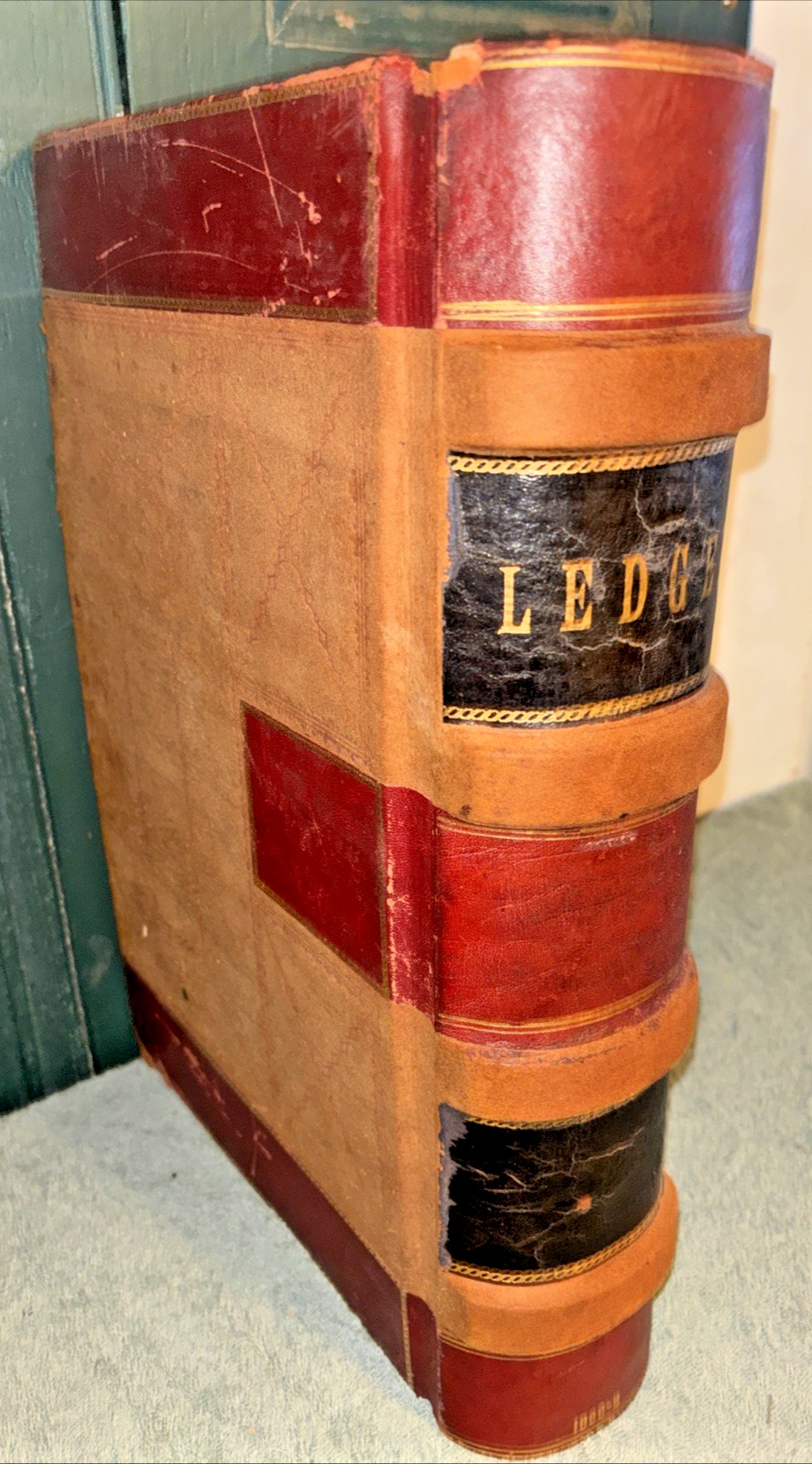 Huge Antique 1905 Ledger (Howard R. Rohn of Garfield, Berks Co. PA)