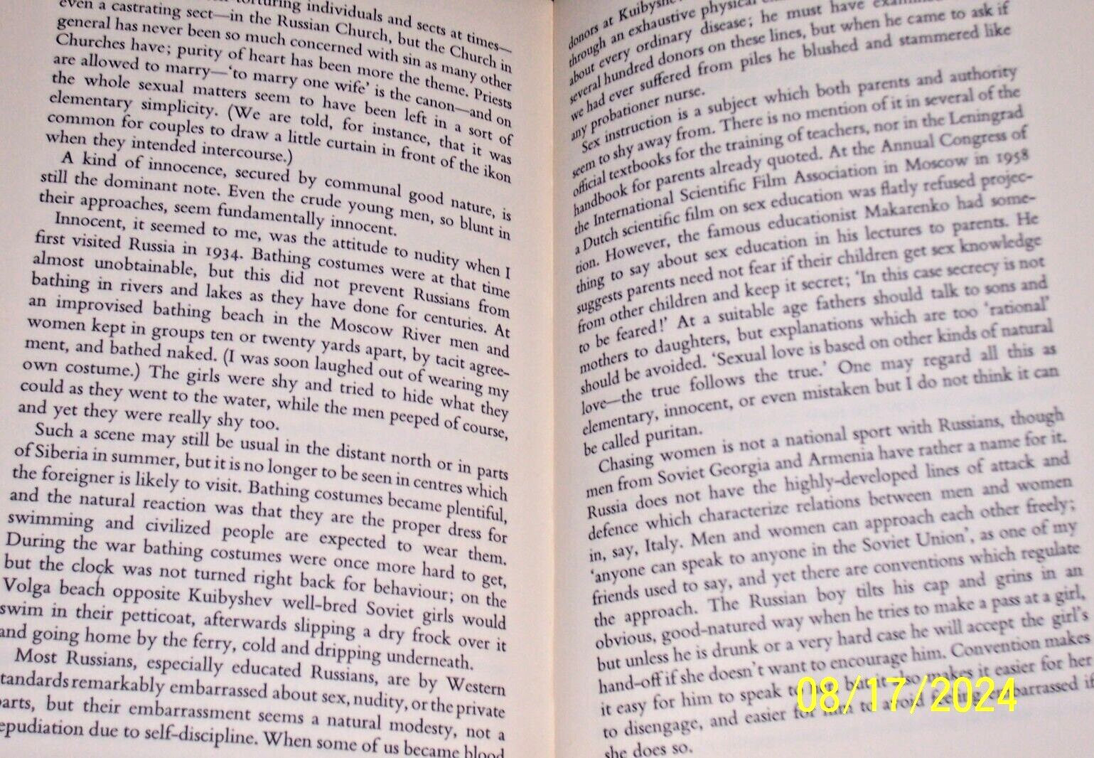 Vintage 1961 Russians As People Wright W. Miller Hardcover Exlibrary 205 pages