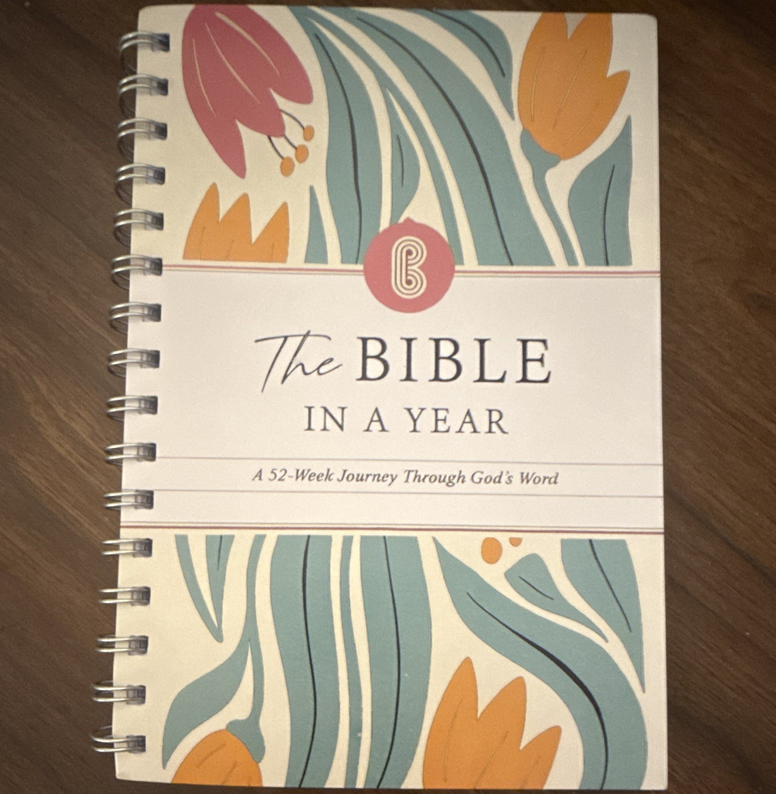 The Bible in a Year 52-Week Journey Through God’s Word Spiral Bound Paperback