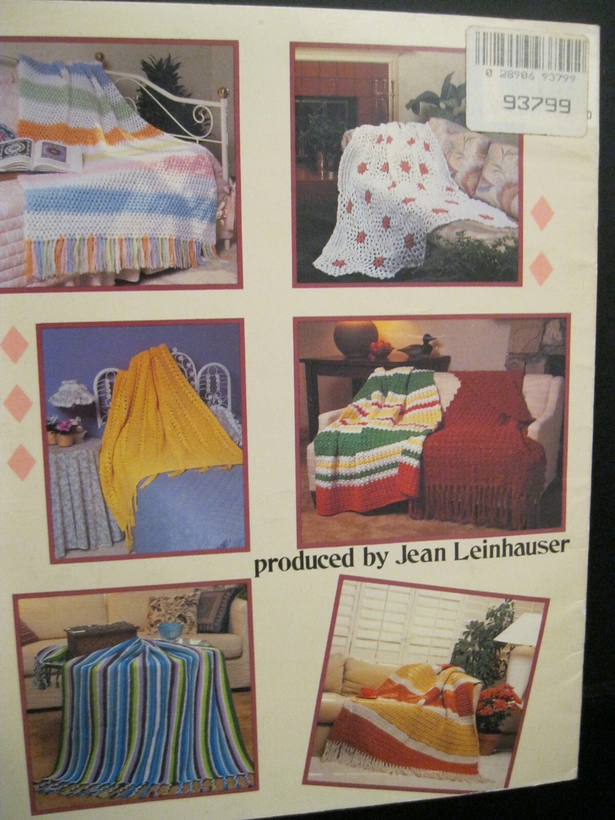 AFGHANS TO CROCHET #1054 BY AMERICAN SCHOOL OF NEEDLEWORK & JEAN LEINHAUSER