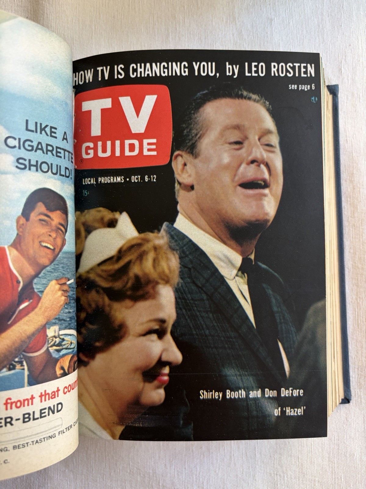 TV Guide 1962 Oct – Dec Bound Georgia Edition WRGP-TV, Jackie O, Lucy