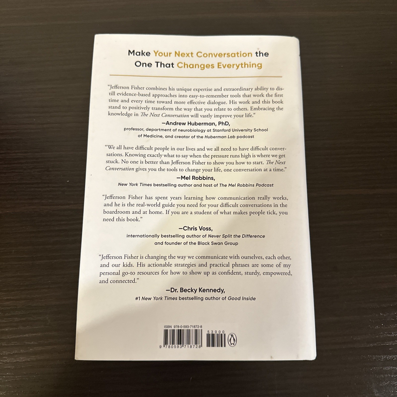 The Next Conversation Hardcover Fisher Jefferson