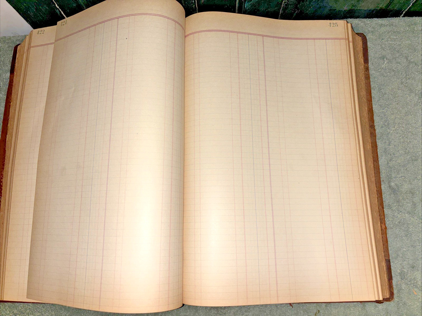 Huge Antique 1905 Ledger (Howard R. Rohn of Garfield, Berks Co. PA)