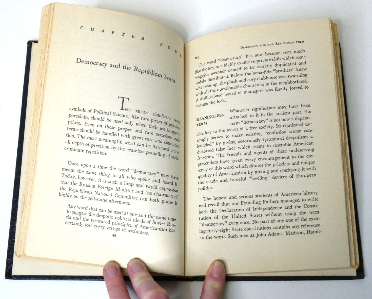 The Key to Peace by Clarence Manion (1951, HC) VTG Heritage Foundation Book