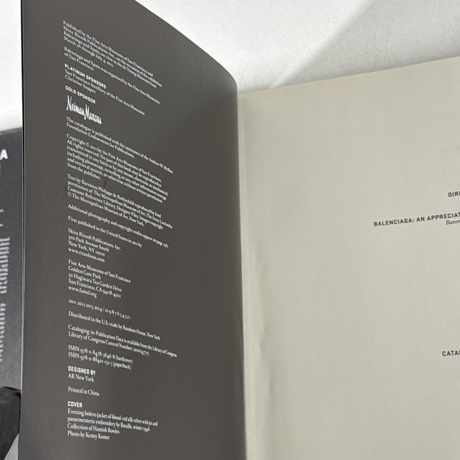 Balenciaga and Spain Fine Arts Museum Hardcover Skira Rizzoli Hamish Bowles Book