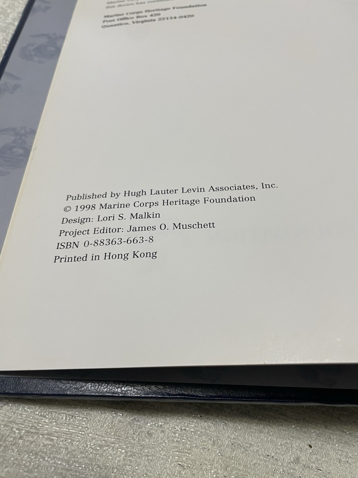 THE MARINES Marine Corps Heritage Foundation ILLUSTRATED BOOK 1998