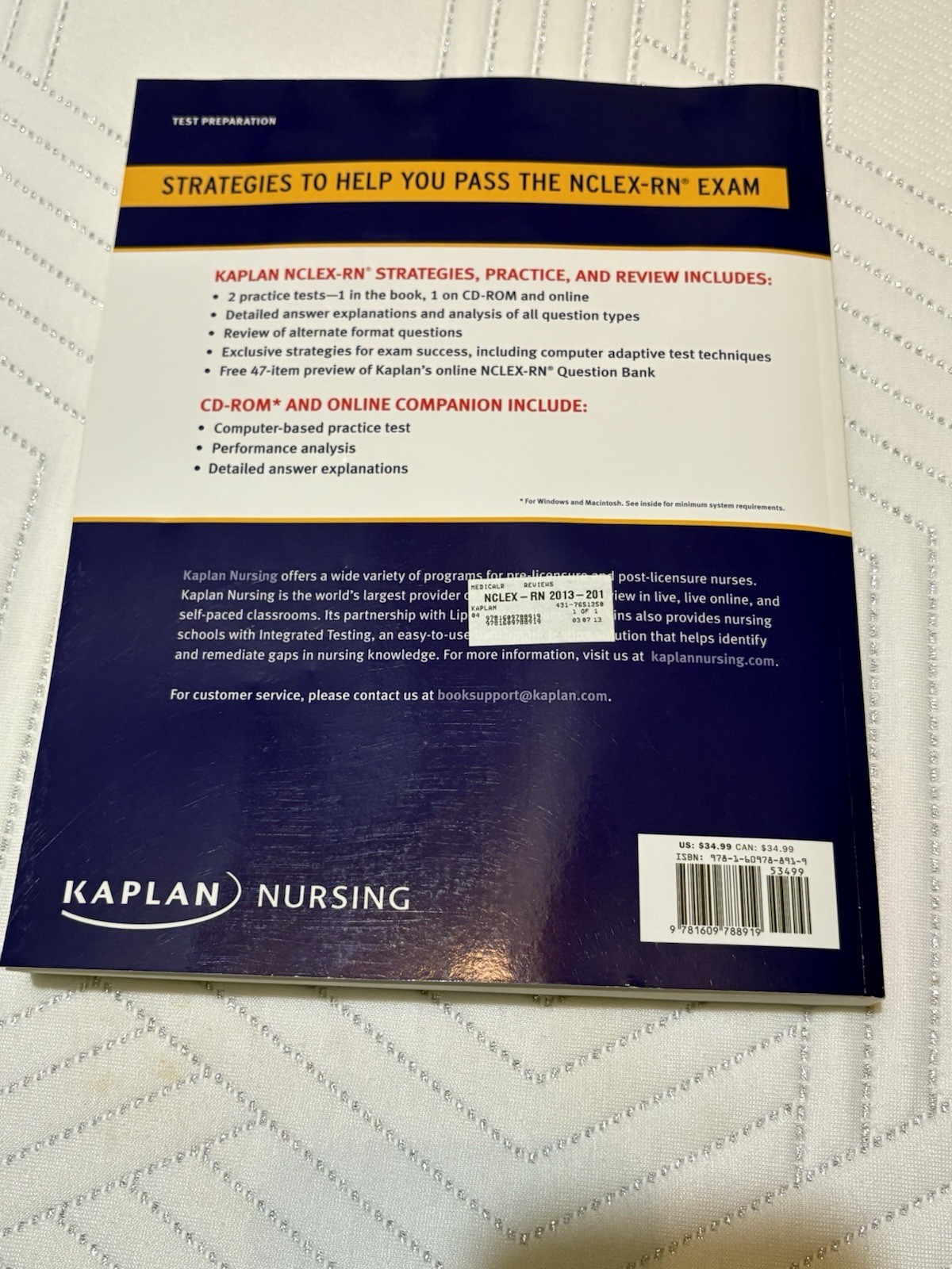 Kaplan Test Prep Ser.: NCLEX-RN Content Review Guide Preparation 2013-2014