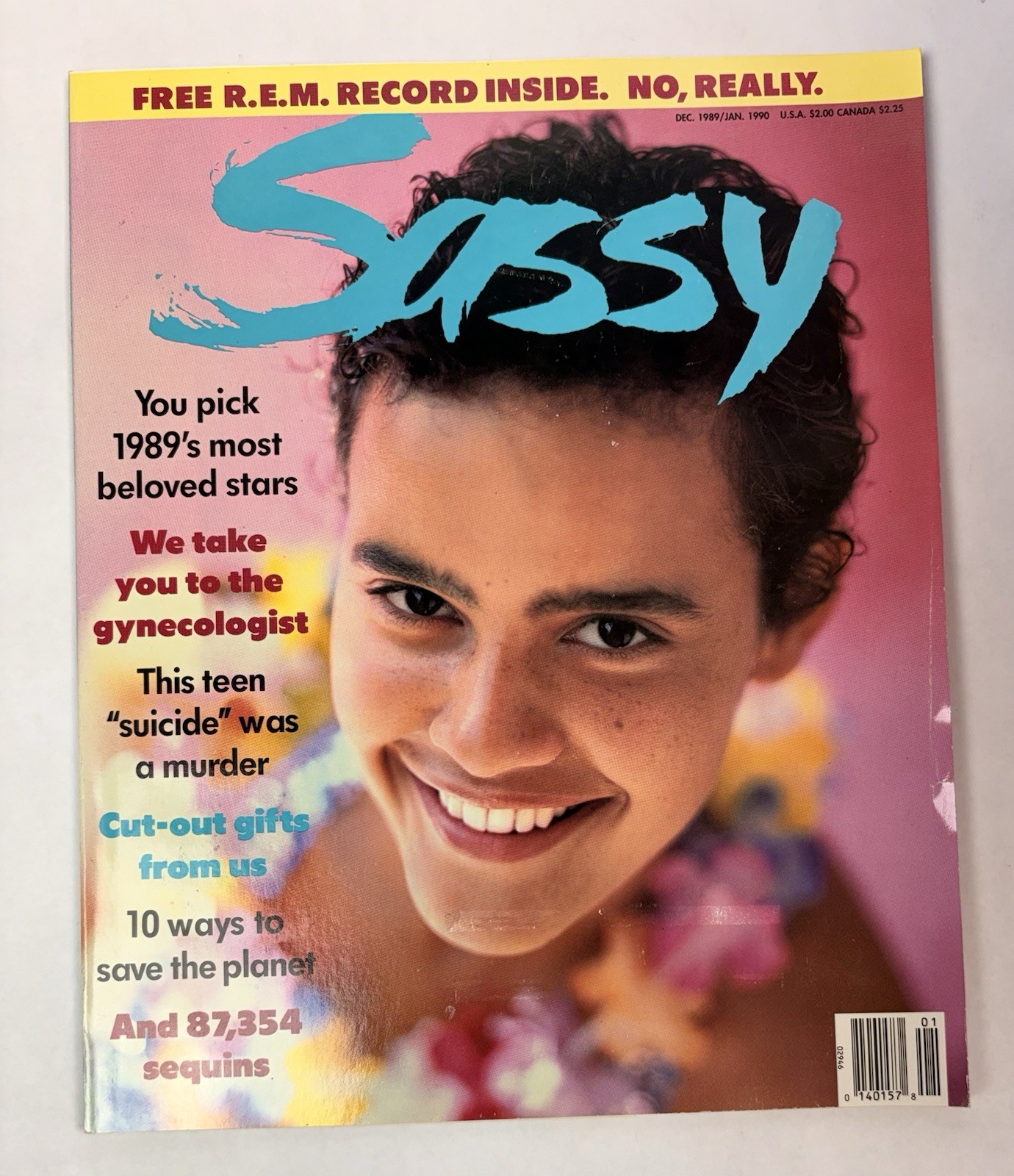 7 1989 Sassy Magazines: REM Record, Robert Downey Jr., Keanu Reeves Poster, Teen