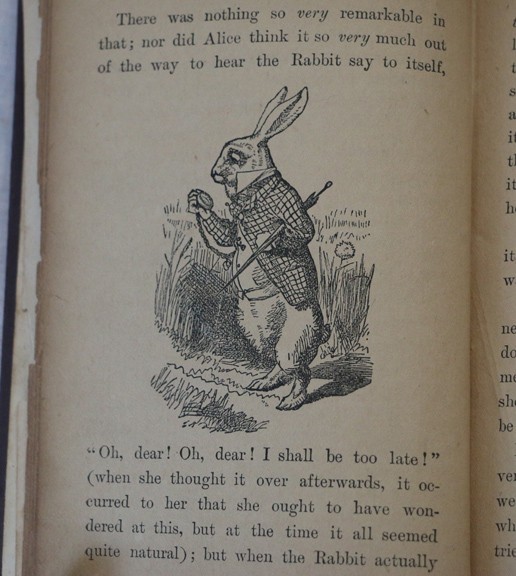 Scarce Antique Alice&rsquo;s Adventures in Wonderland, Illust John Tenniel, c 1890
