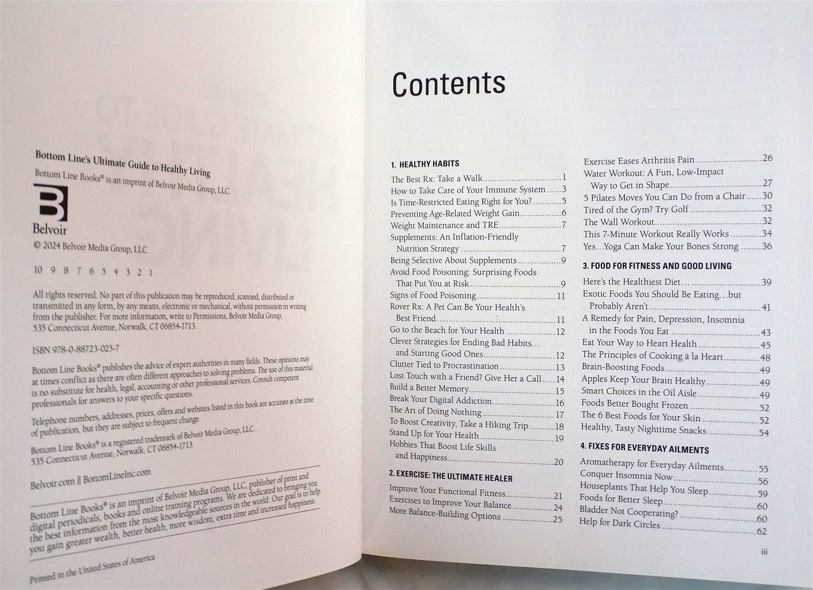 Bottom Line&rsquo;s Ultimate Guide to Healthy Living Hardcover 2024
