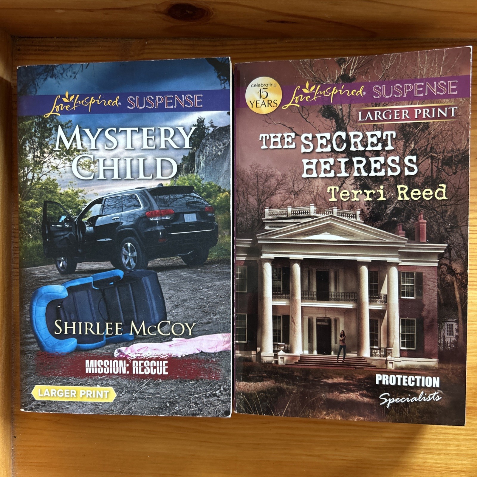 Love Inspired Suspense Inspirational Romance Paperback Larger Print Lot of 25