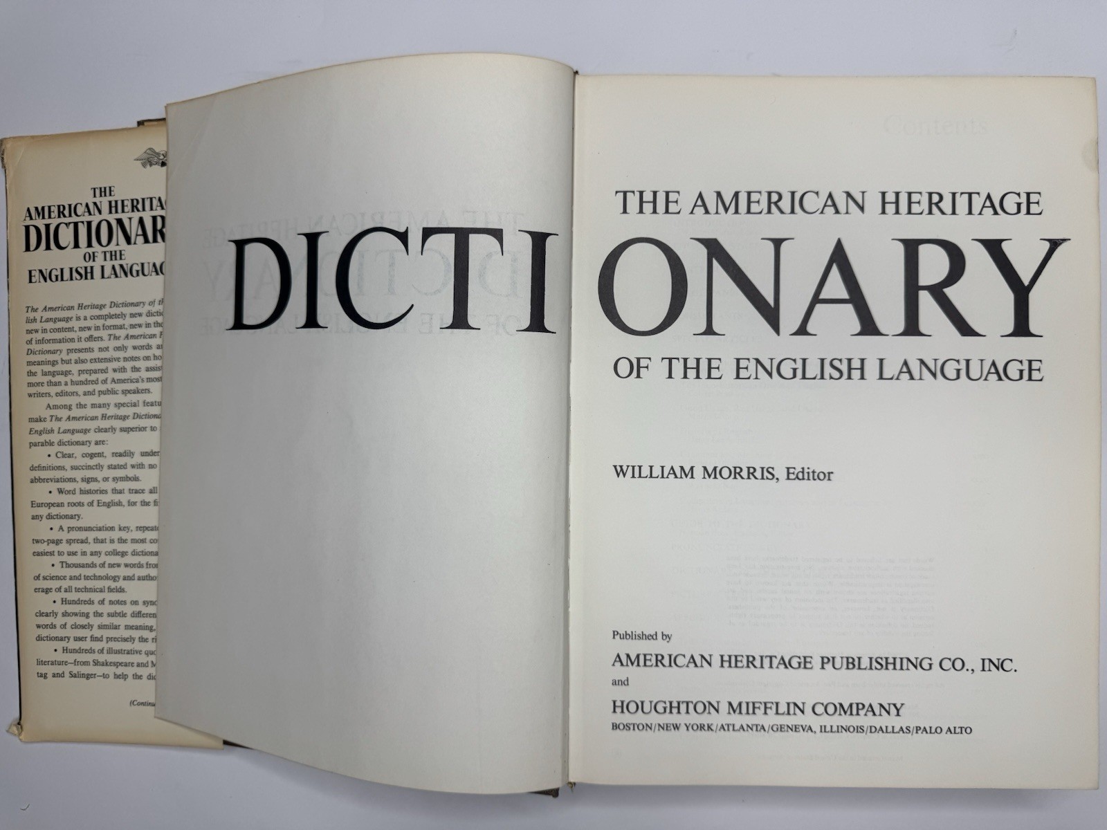 1969 The American Heritage Dictionary Of The English Language Good Rare