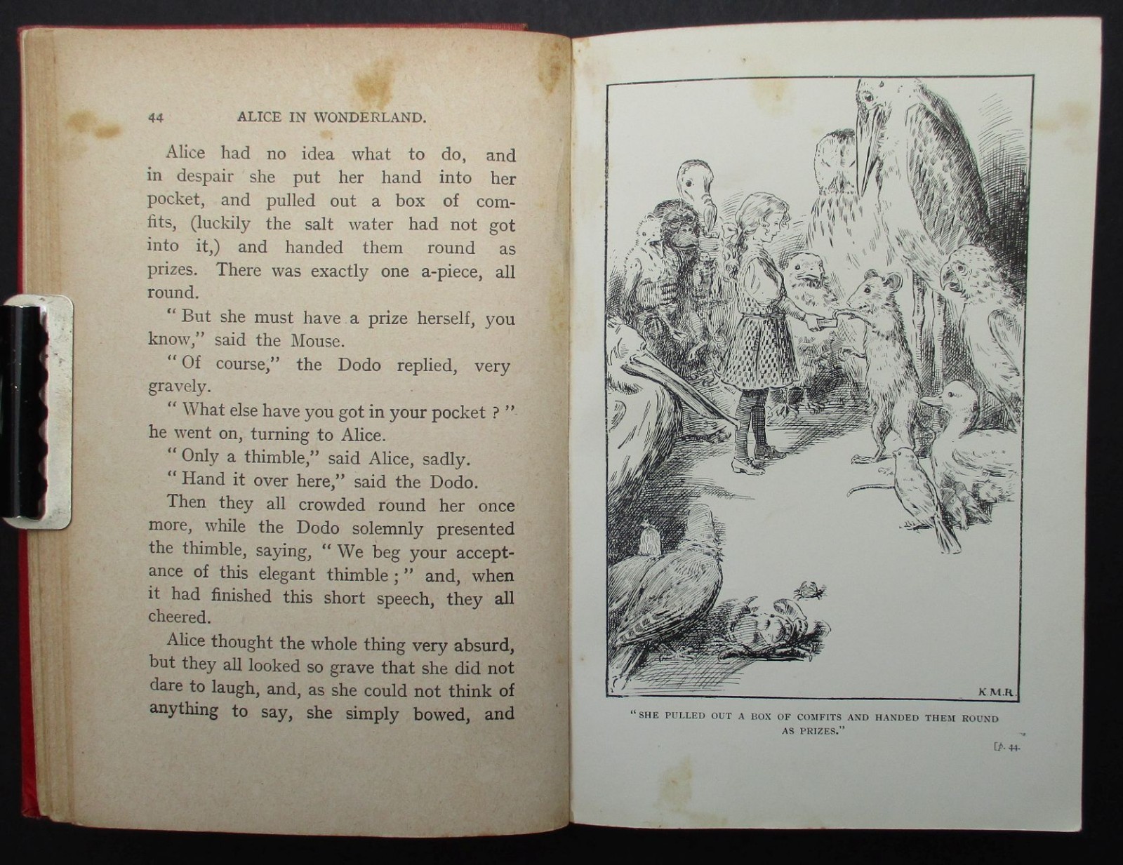 RARE C. 1908 ALICE IN WONDERLAND K M ROBERTS ILLUSTRATED ART NOUVEAU BINDING
