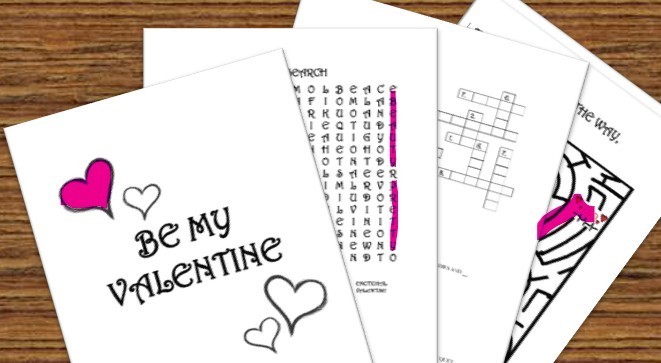 DIGITAL CONTENT- 2026 Be My Valentine Color/Activity Book-10 Pges *PRINT REQ&rsquo;D*