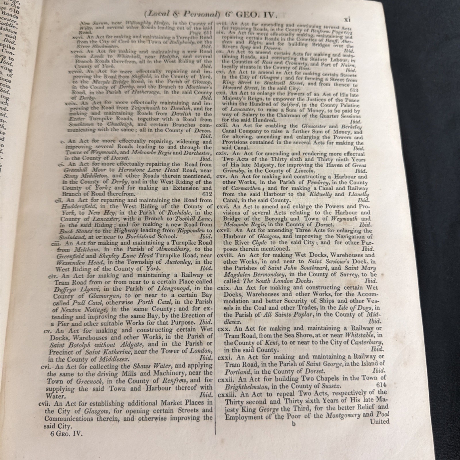 The Statutes of United Kingdom George IV 1825-1826 Vol 10 huge Book -SKU (1910)