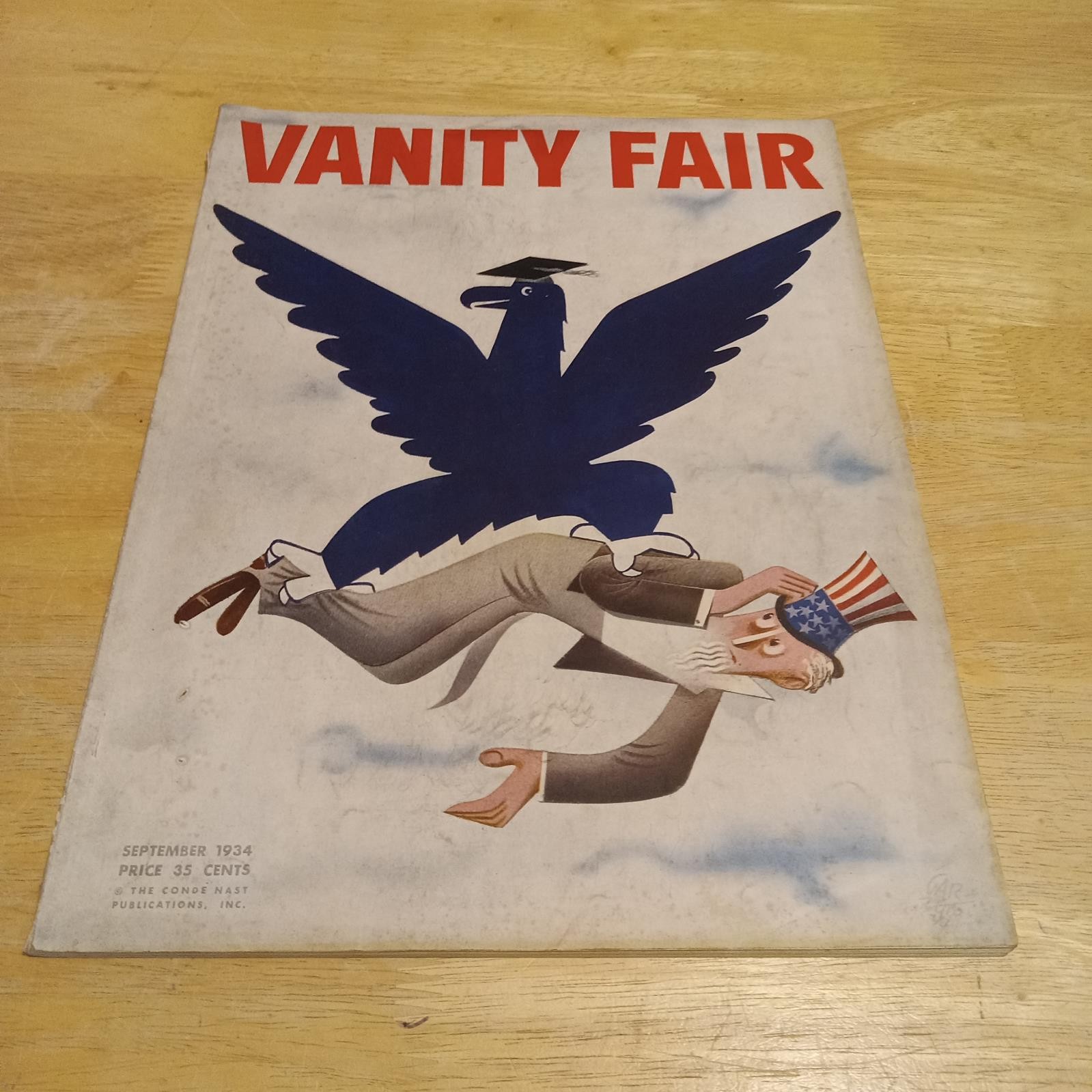 Vanity Fair September 1934 Vol 43 No 1 Conde Nast Paolo Garretto 4to SC VG+