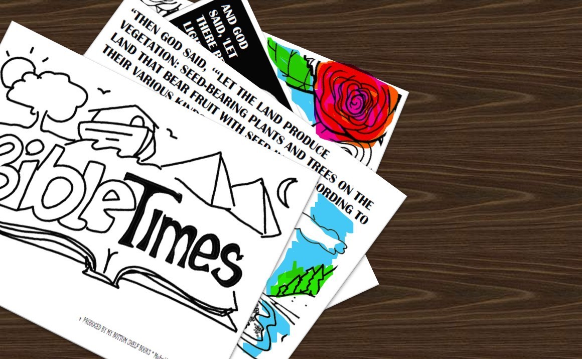 DIGITAL- 2026 BIBLE TIMES ACTIVITY COLOR BOOK vol 1 GENESIS 1*PRINT REQ&rsquo;D* 11pgs