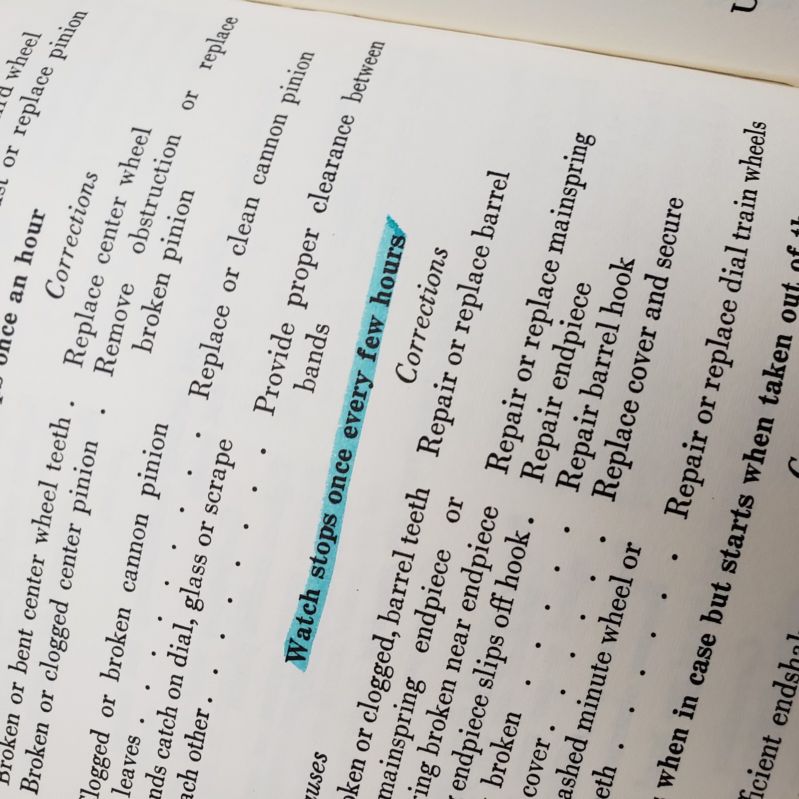 1973 The Watch Repairer&rsquo;s Manual Henry B. Fried Third Edition No Jacket