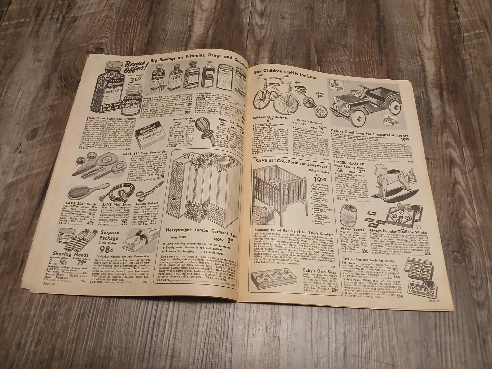 Vintage Sears Roebuck Leadership Sale Catalog Ad 1940s Kansas City RARE 47 Pages