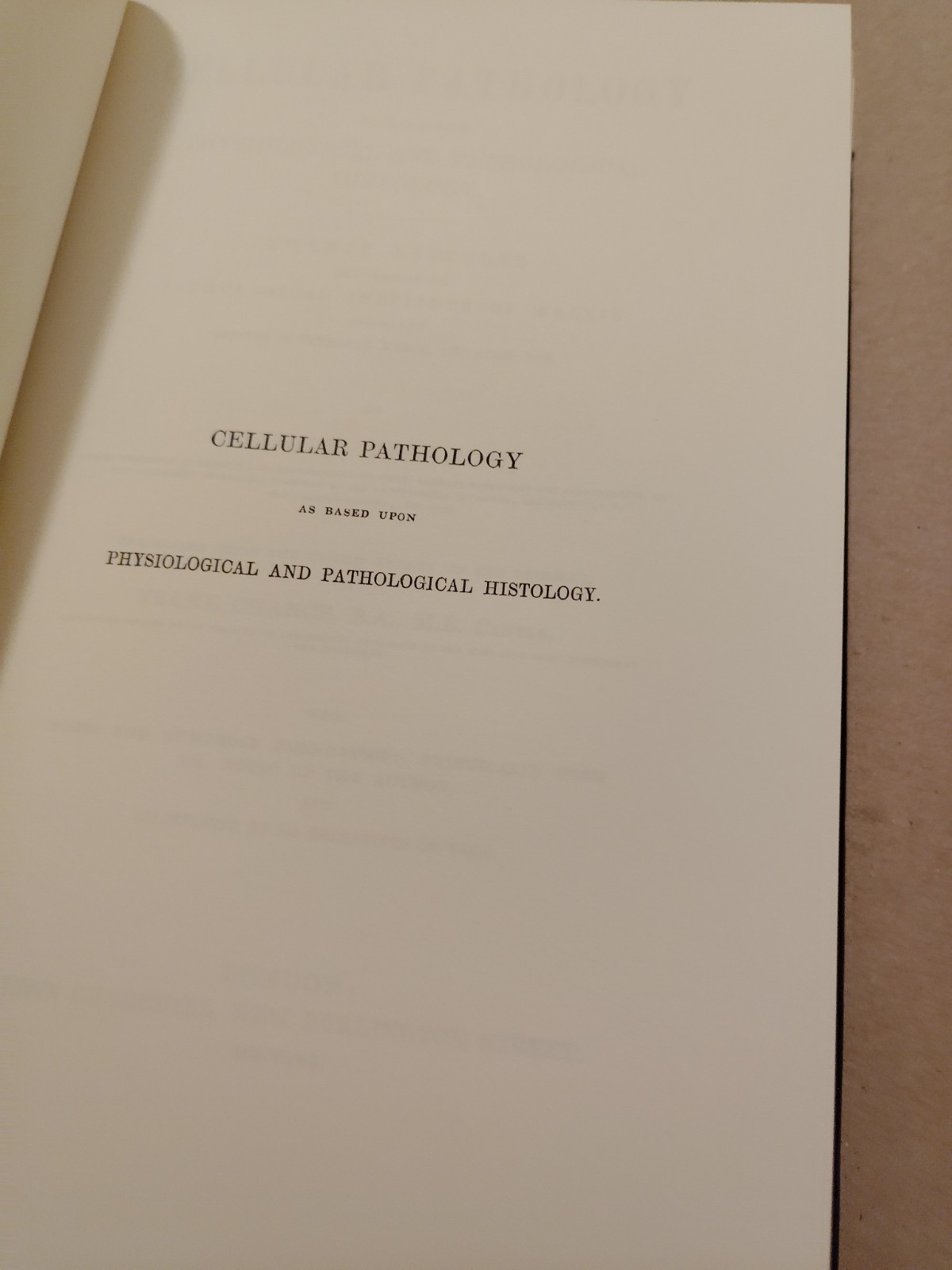 The Classics of Medicine Library – Cellular Pathology Rudolph Virchow Leather