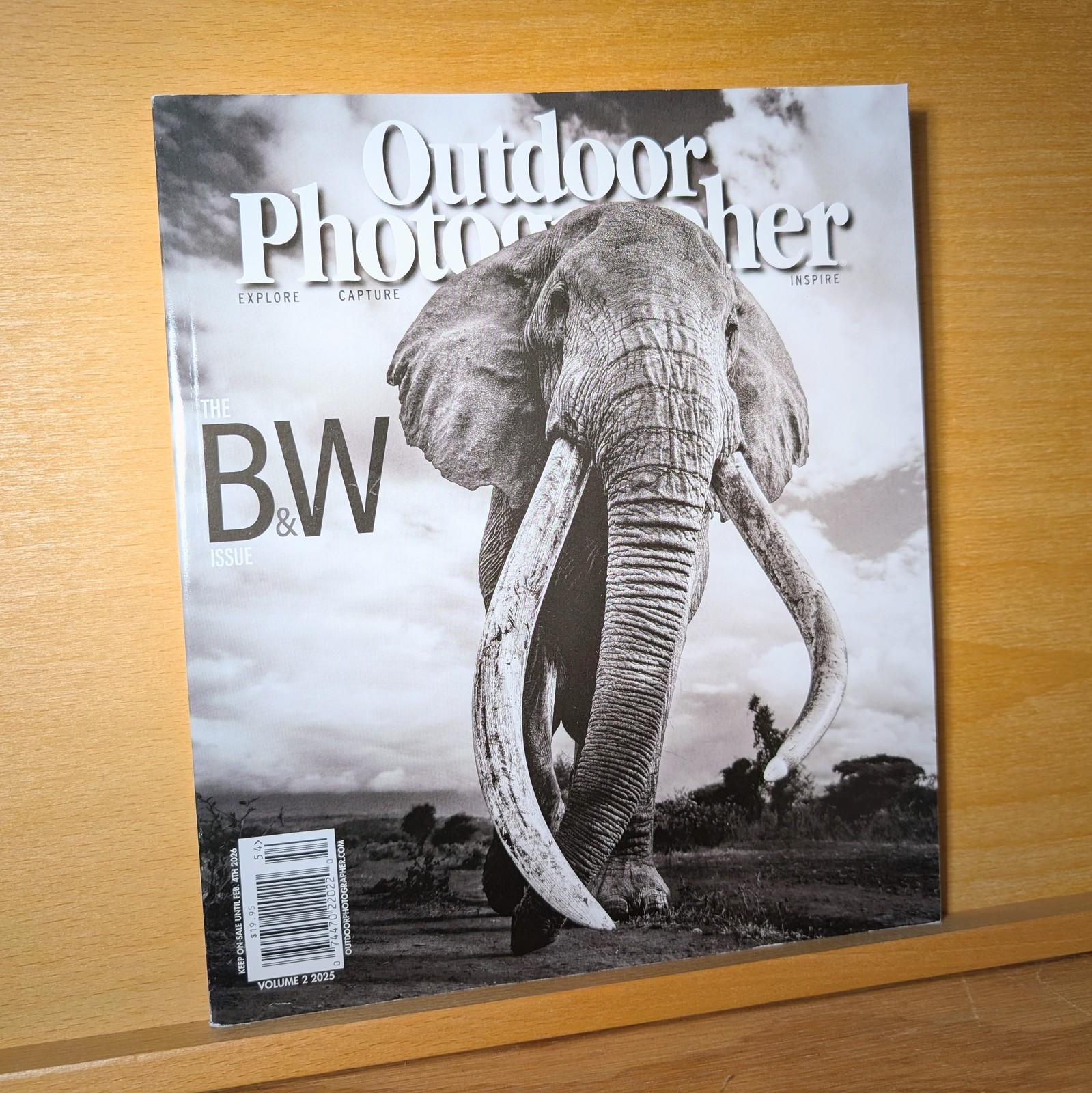 Outdoor Photographer Magazine 2025 Volume 2 The B&W Issue NO LABEL