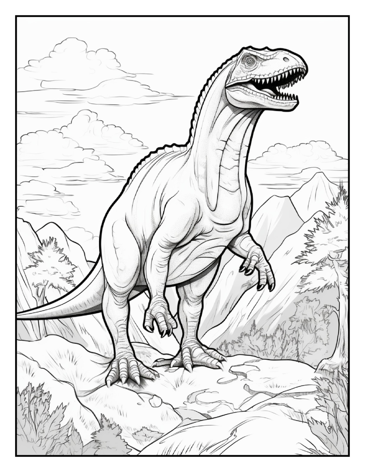« Cute Dinosaur Coloring Book | Easy, Cute & Relaxing Designs | Perfect Gift Ide