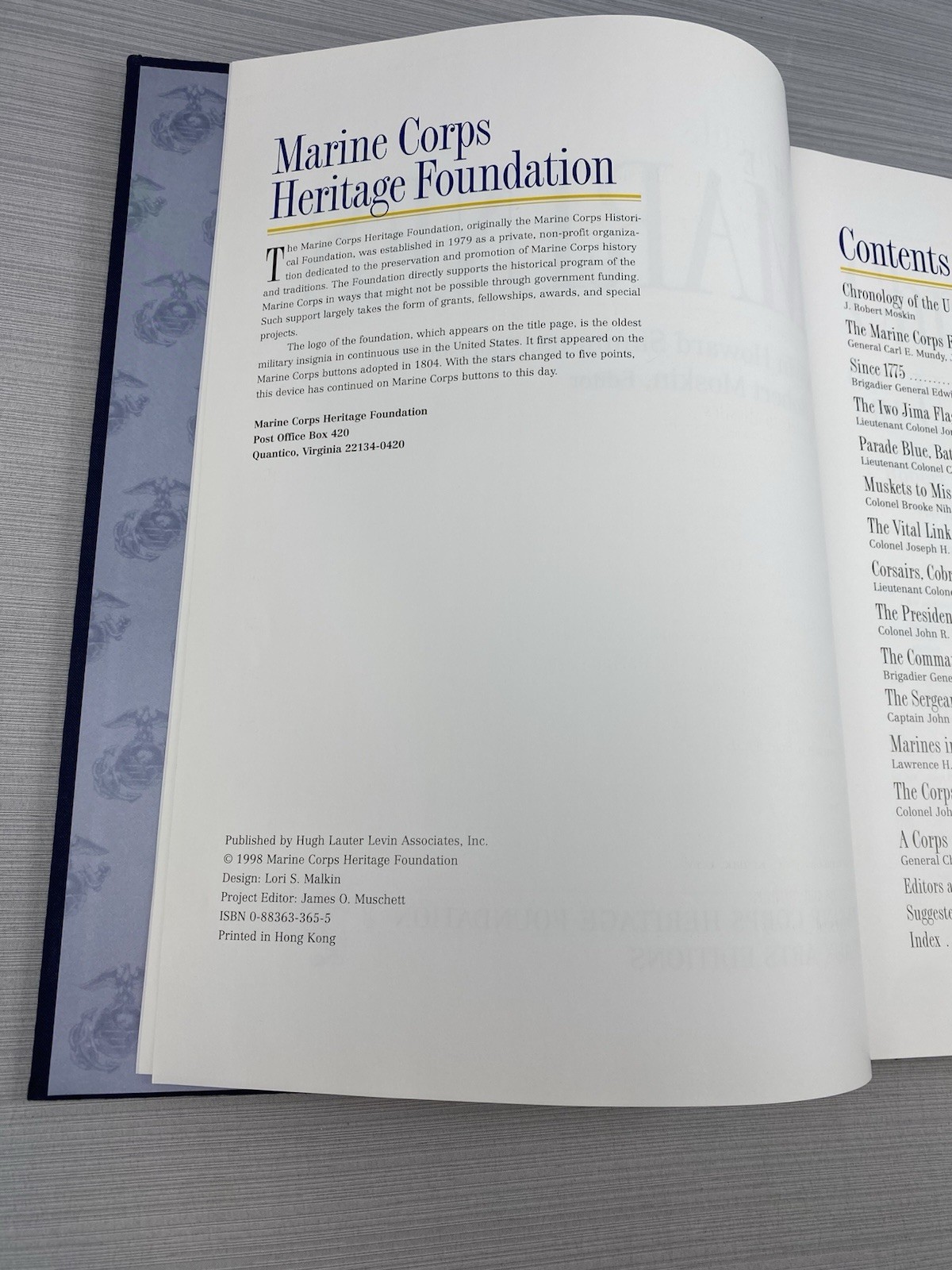 THE MARINES Marine Corps Heritage Foundation ILLUSTRATED BOOK 1998 LARGE