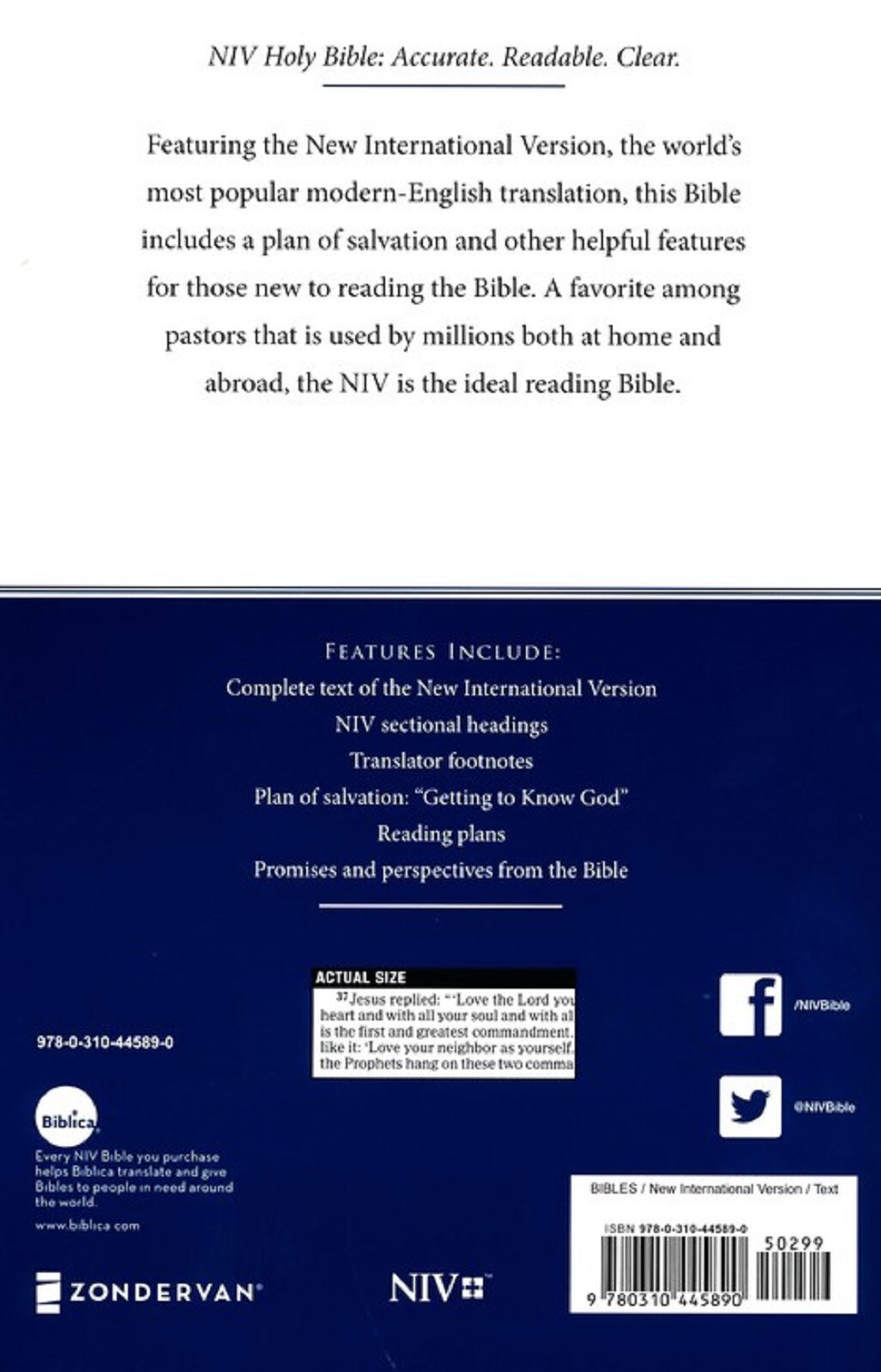 NIV Bible Blue « 20 OUTREACH BIBLES » Wholesale Bibles BRAND NEW in Shrink Wrap!!