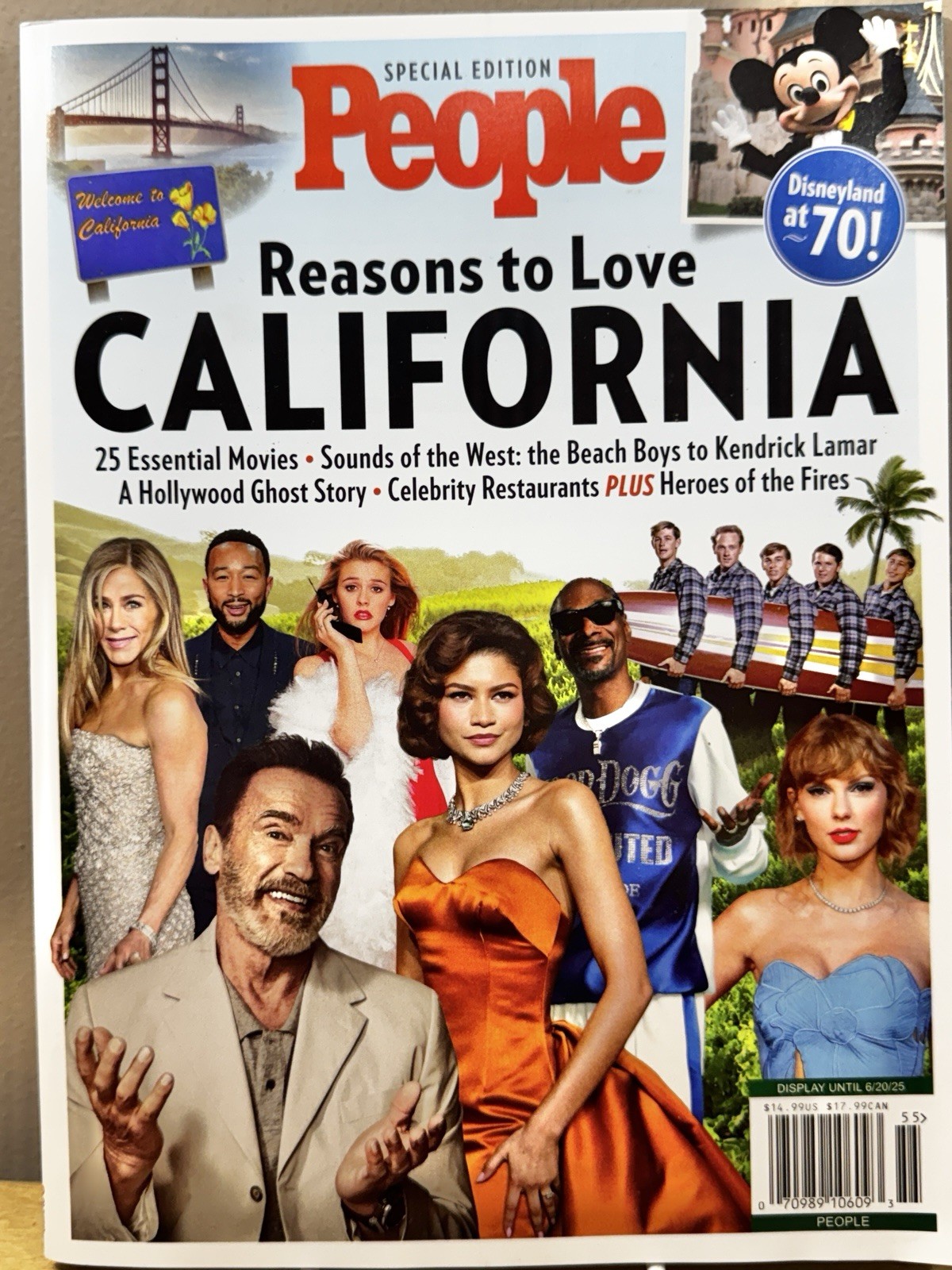 People Magazine Special Issue Reasons to Love California ~ Disneyland at 70!