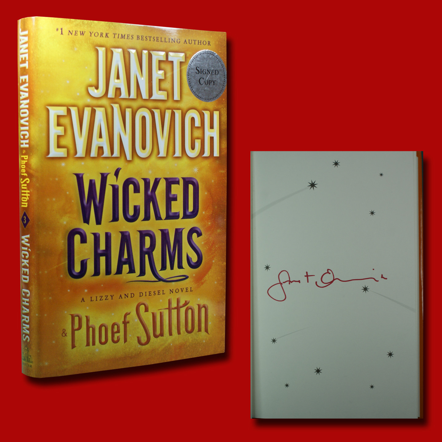 Wicked Charms SIGNED Janet Evanovich (2015,HC,1st/1st) BRAND NEW