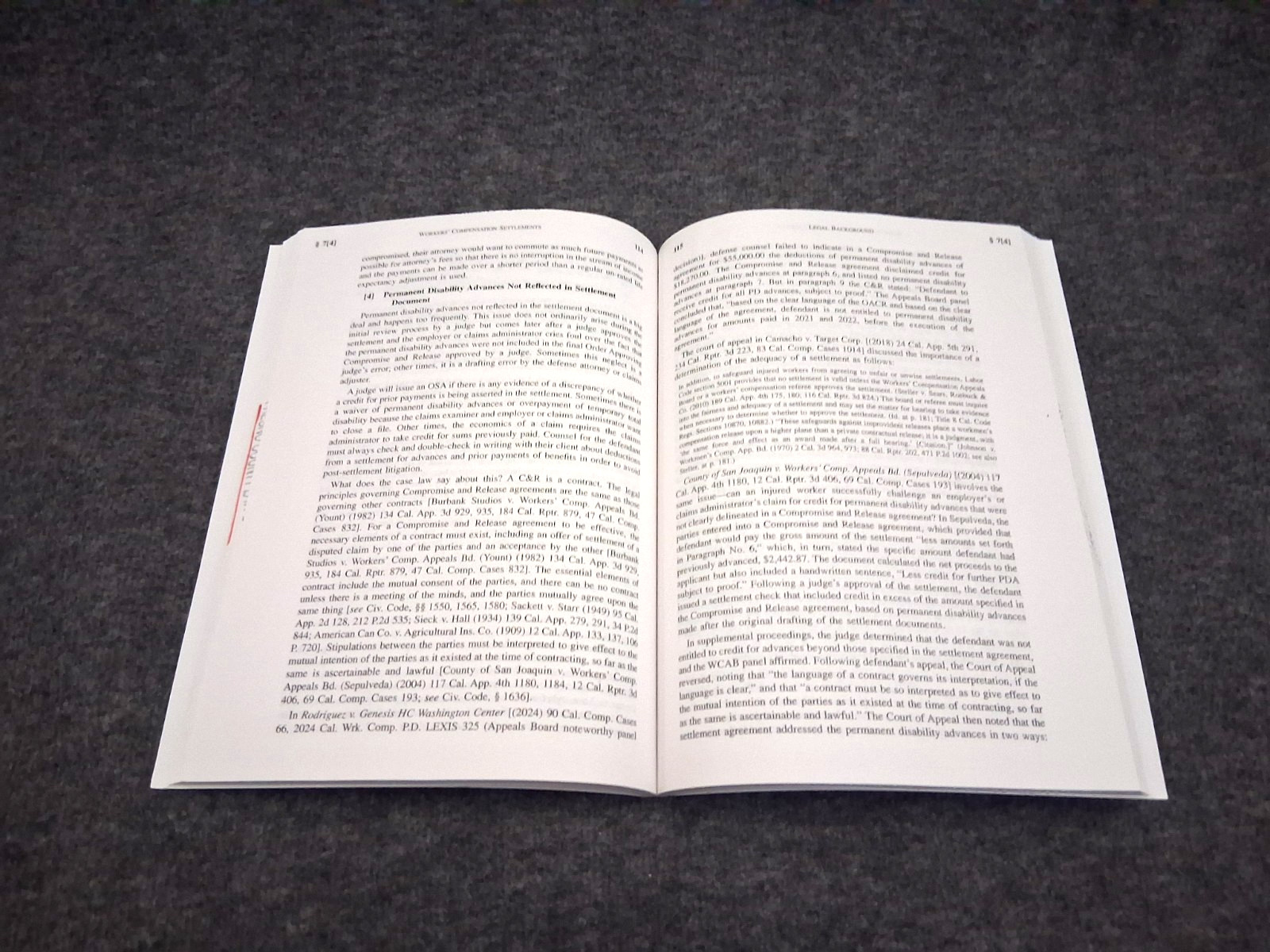 California Workers Compensation Law 7th Ed and Handbook 44th Ed. SPECIAL RELEASE