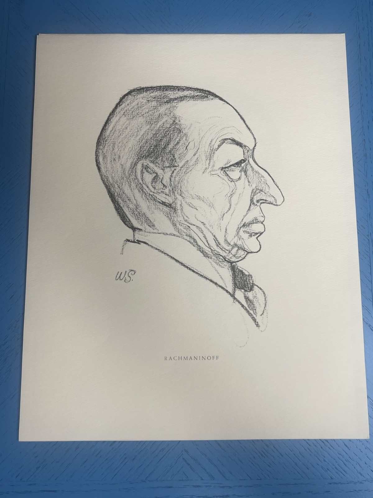 Portfolio 10 Charcoal Portraits of Great Composers 9.75×12.25 Reprints