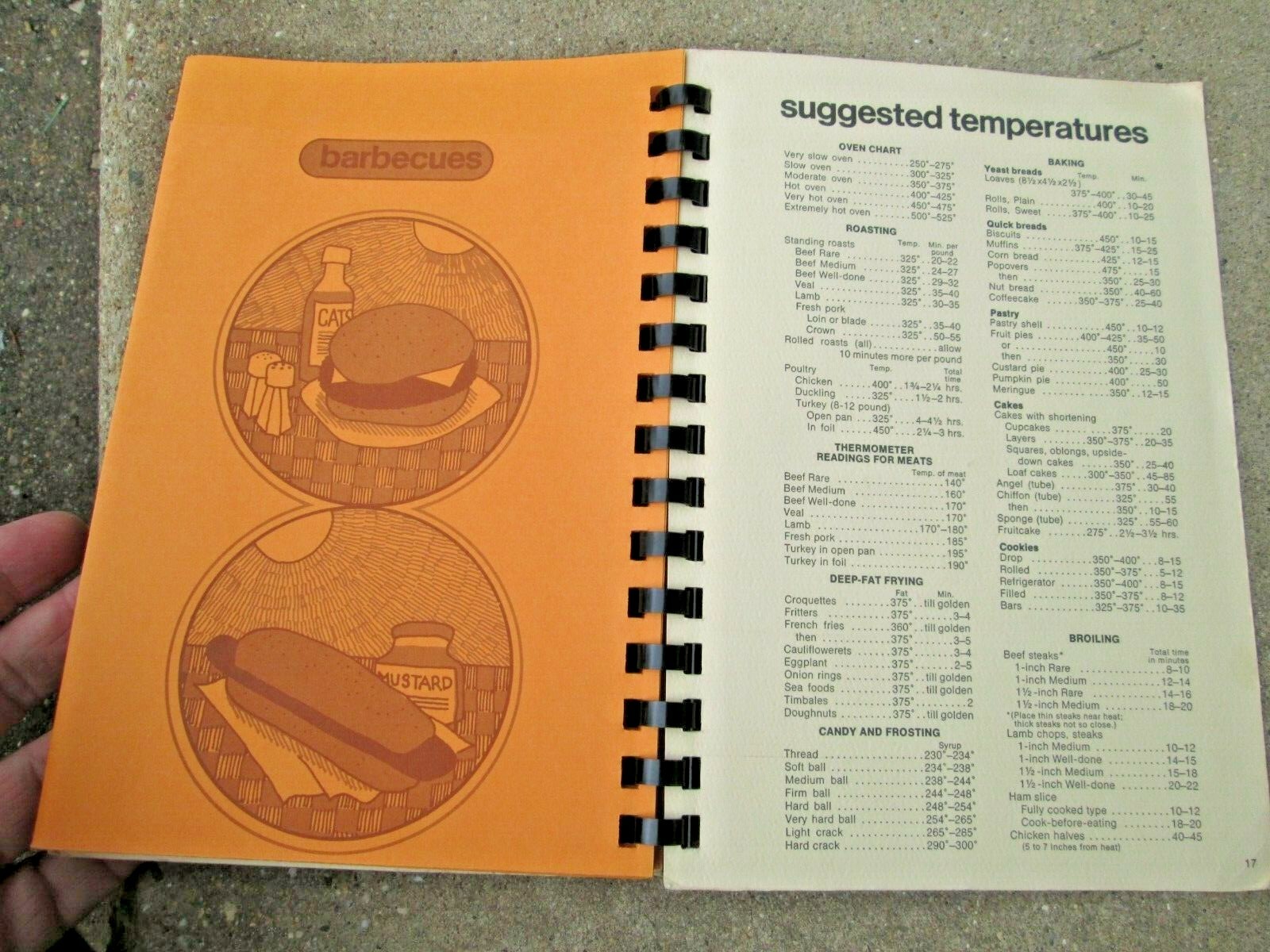 Vintage 1970&rsquo;s Unbranded Recipe File/ Holder Plastic Spiral Binding EUC