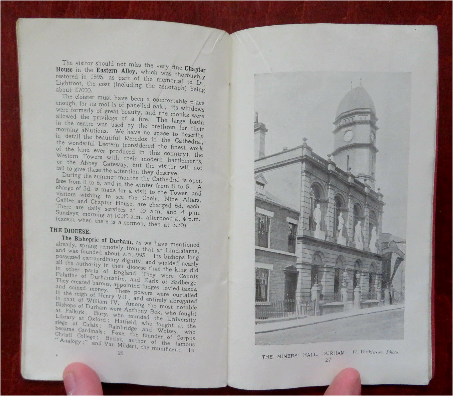 Durham England United Kingdom c. 1910 illustrated tourist pocket guide
