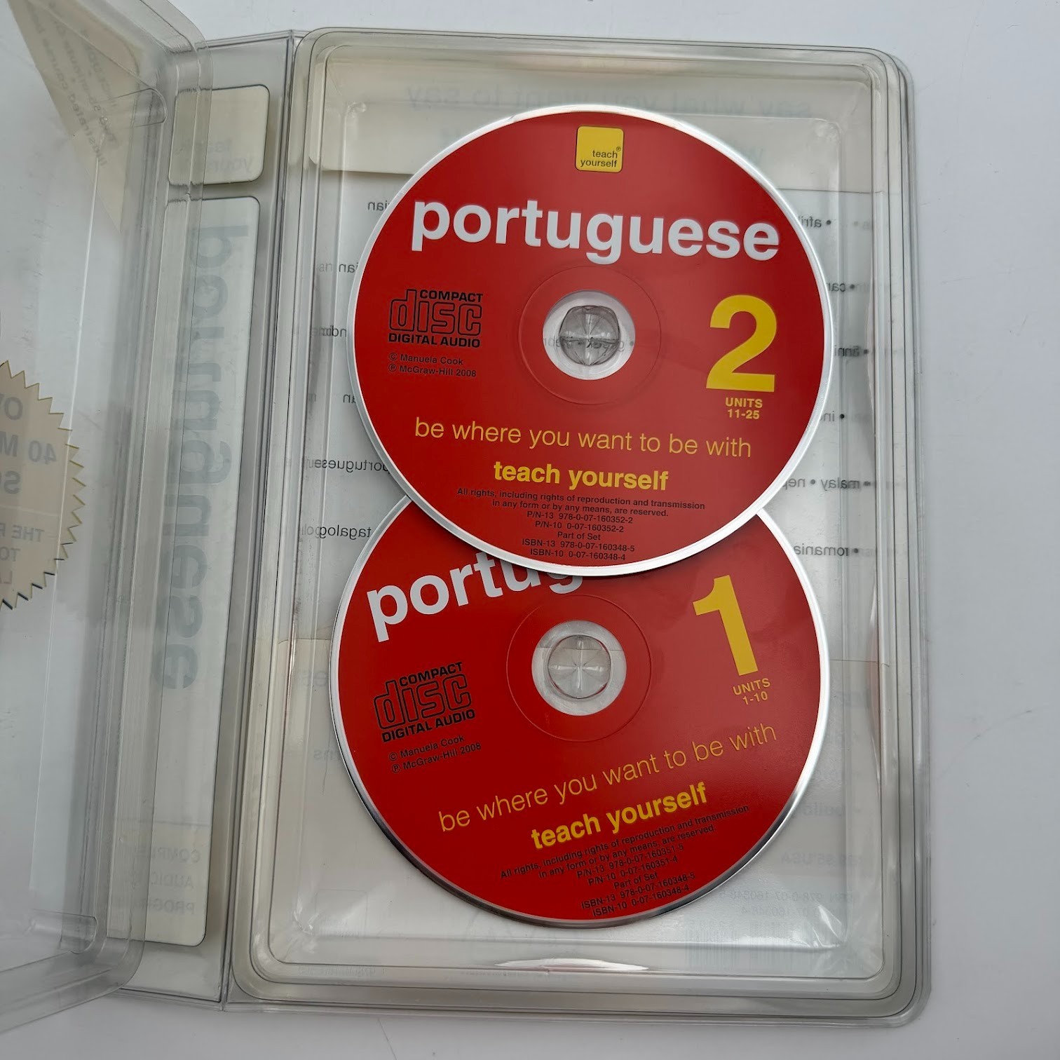 Teach Yourself Portuguese Complete Course with Audio CD&rsquo;s New Edition & Book