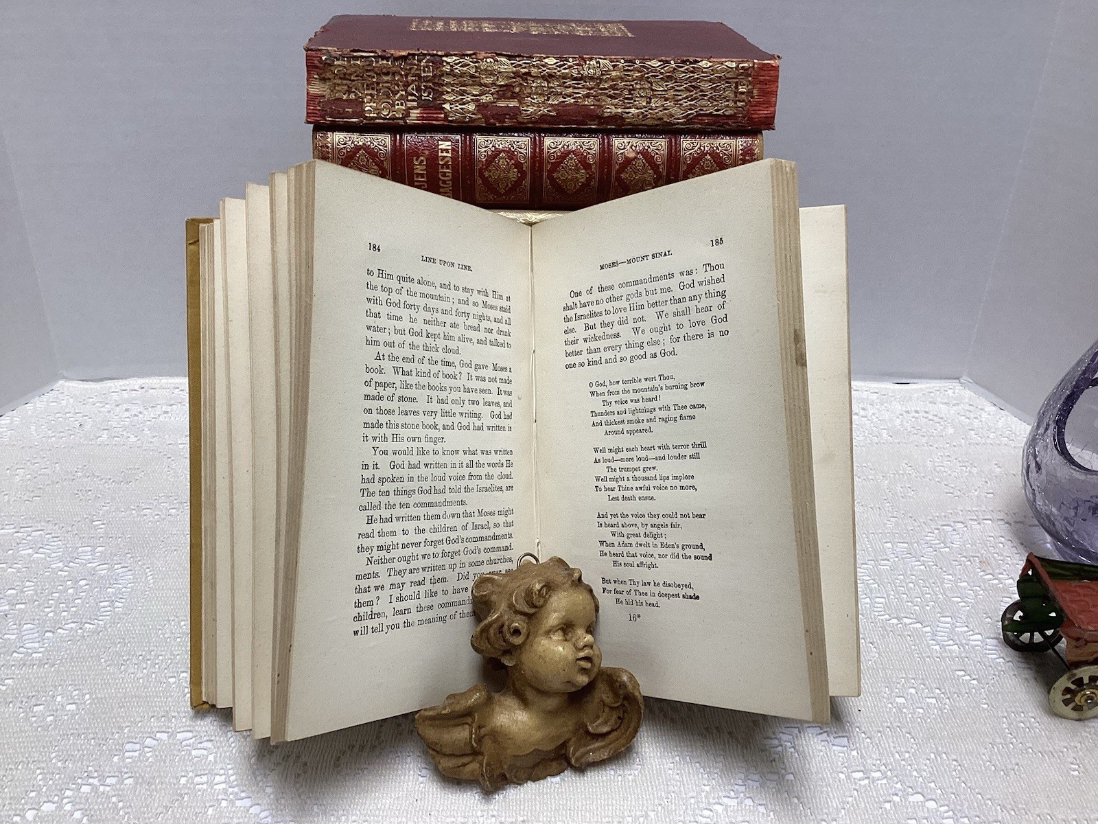 Antique 1800’s Line Upon Line Or Earliest Religious Instruction RARE COVER *Read