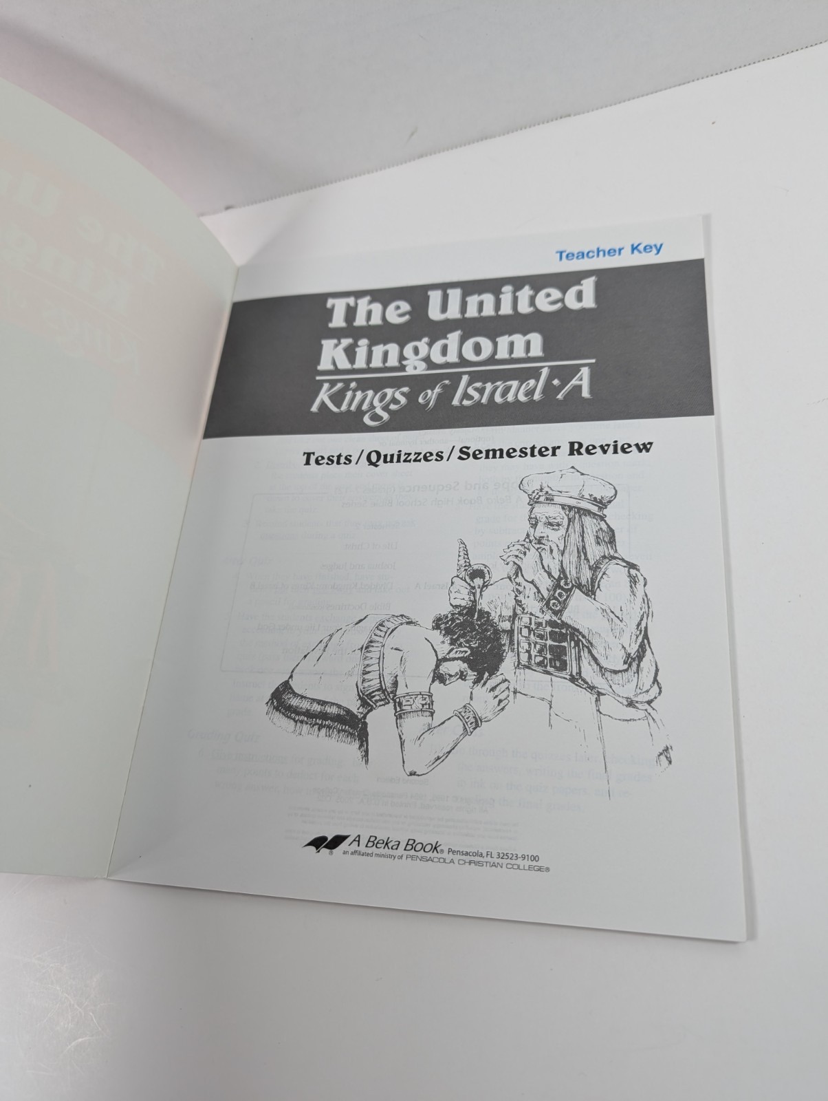 A beka Teacher Key 9 The United Kingdom Kings of Israel A Tests Quizzes Semester