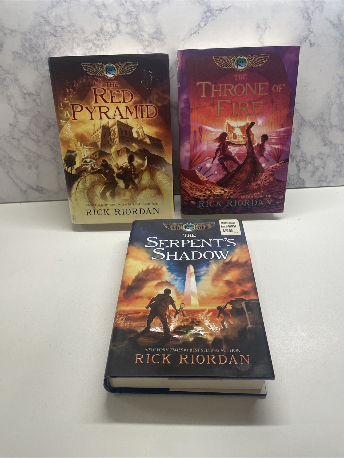 Magnus Chase 1-3 & Kane Chronicles Series 1-3 Complete Set Lot HC Rick Riordan