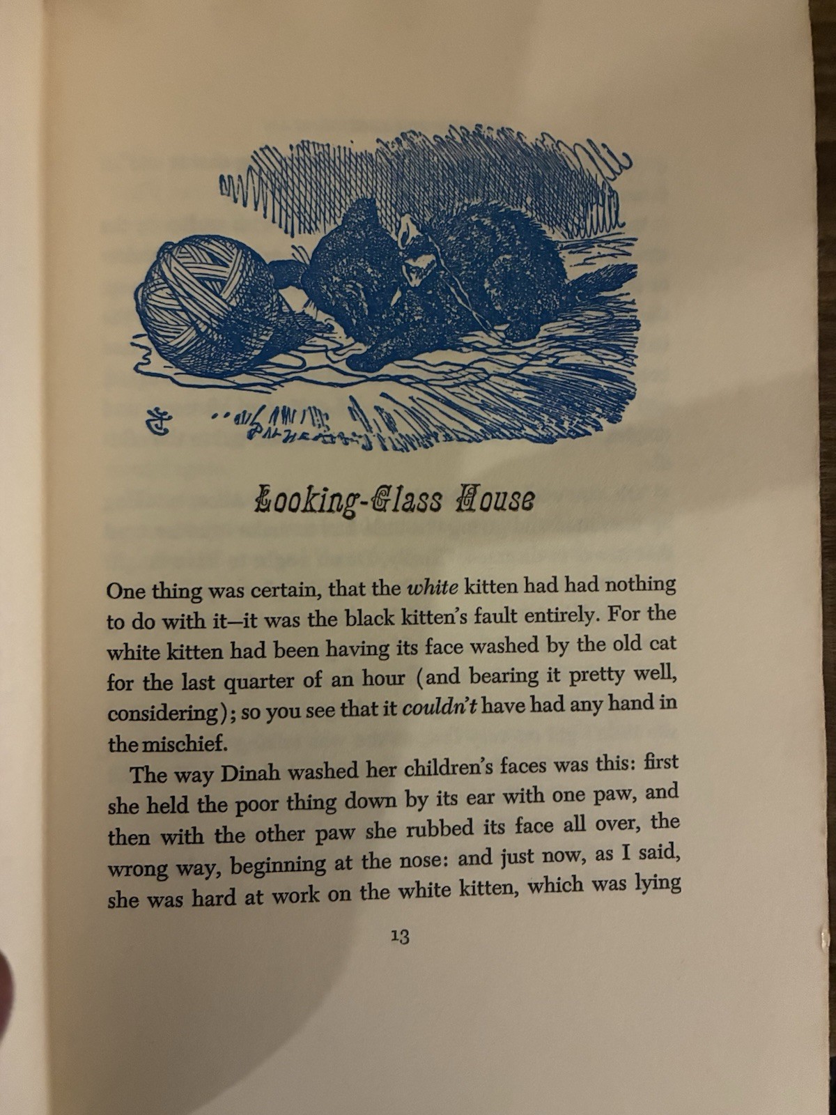 VTG 1956 Through The Looking Glass Junior Deluxe Edition Water Damage