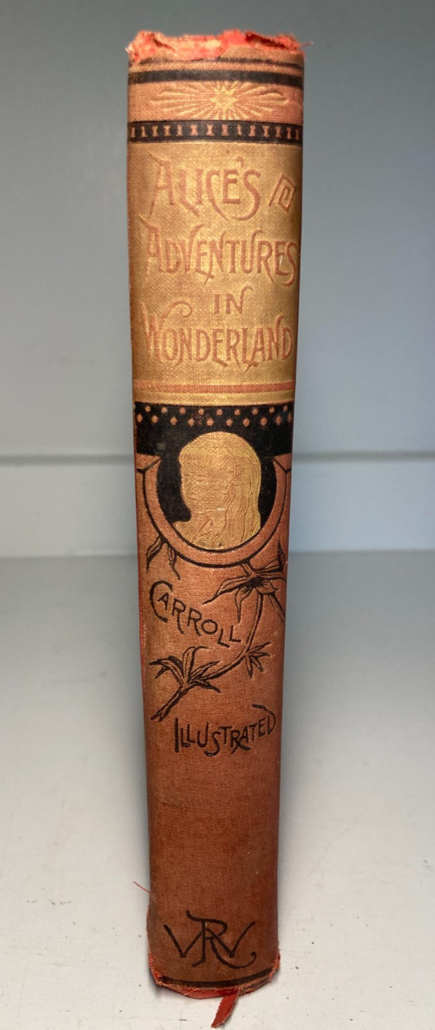 1890 Alice’s Adventures in Wonderland Worthington Red Cloth Tenniel Gilt Rare