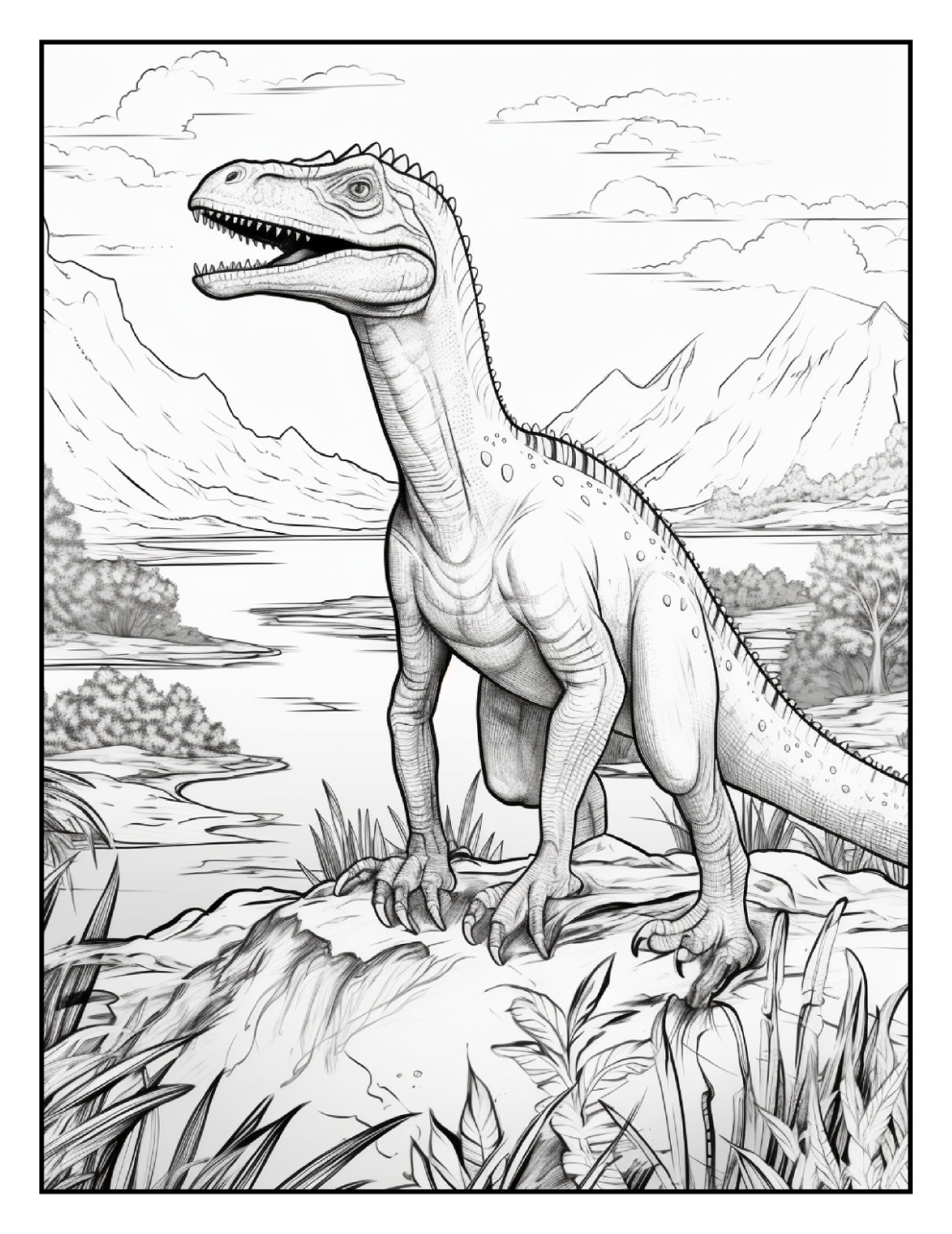 « Cute Dinosaur Coloring Book | Easy, Cute & Relaxing Designs | Perfect Gift Ide