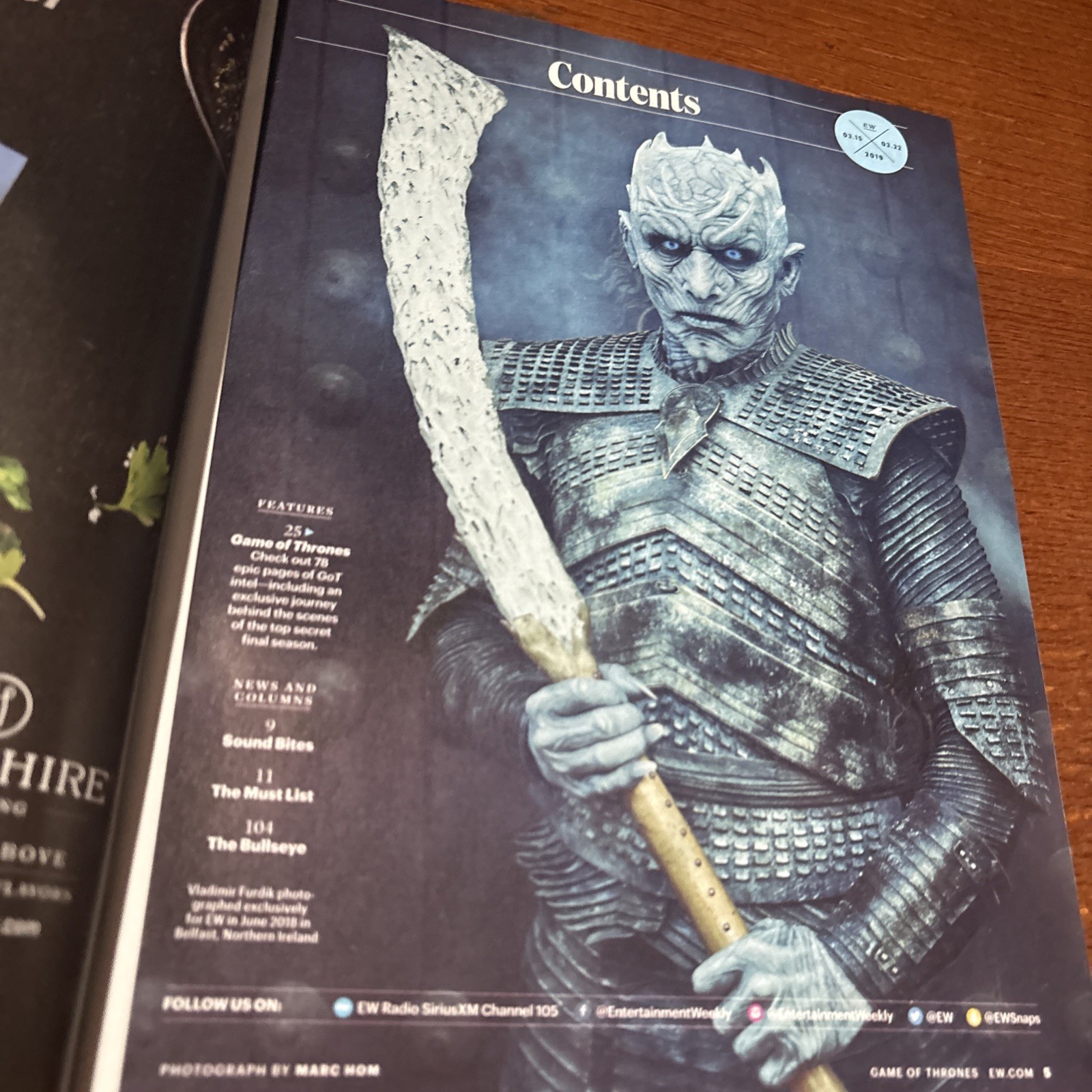 VTG 2019 Entertainment Weekly: Special Collector’s Double Issue Game of Thrones