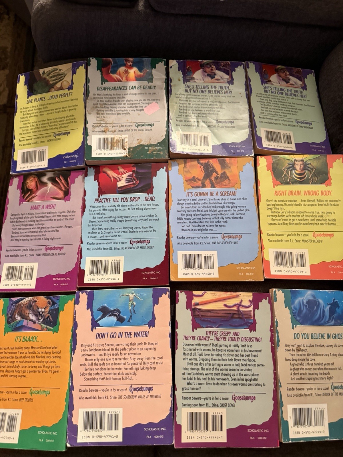 Mixed Lot of 33 Goosebumps 90s Books R.L Stine
