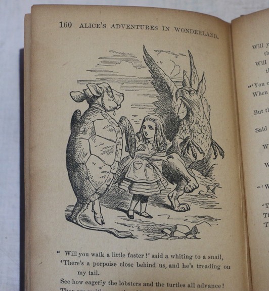 Scarce Antique Alice&rsquo;s Adventures in Wonderland, Illust John Tenniel, c 1890