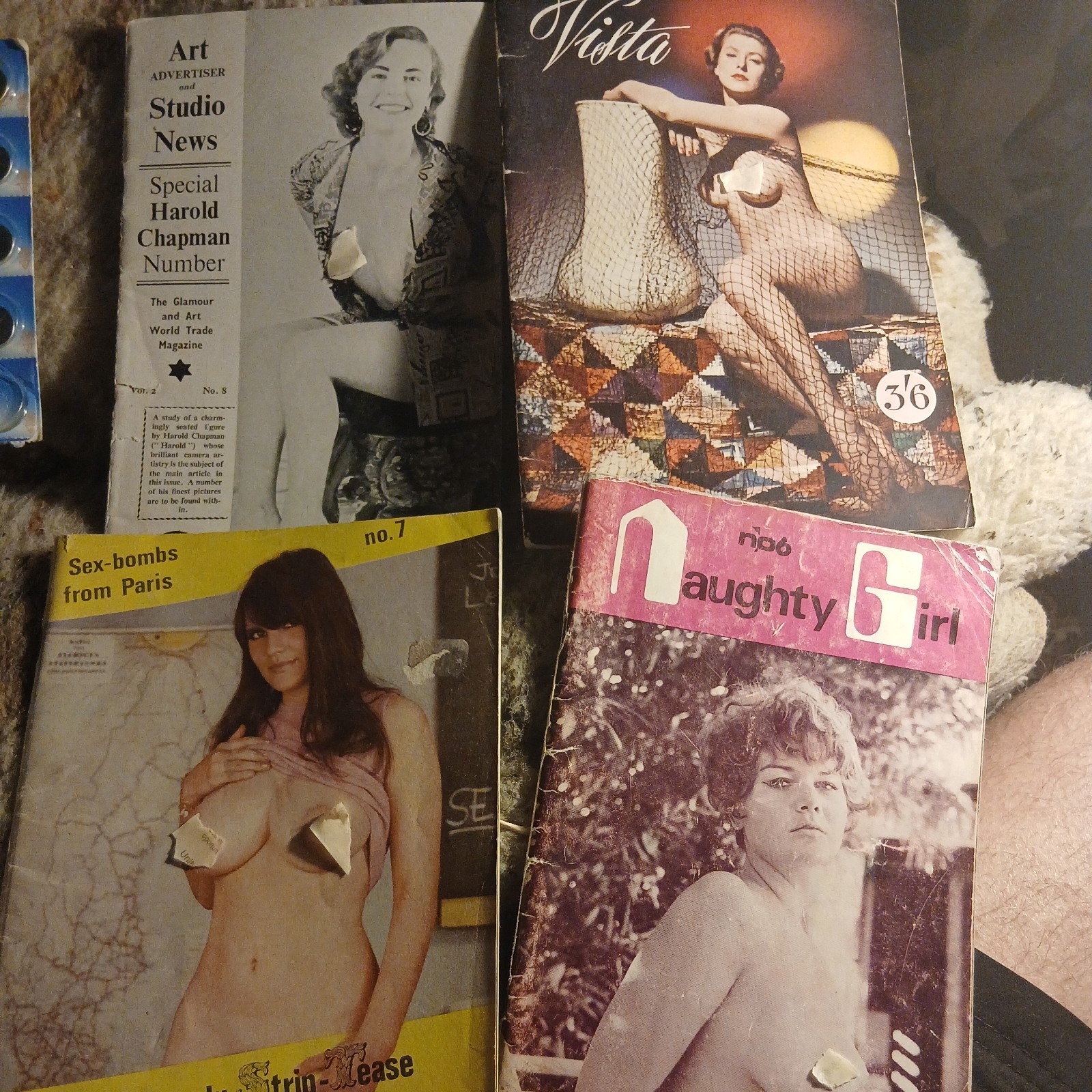 4x all different Vintage Magazines Non Full Nudity